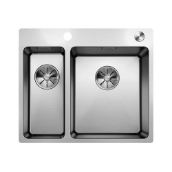 BLANCO ANDANO 340/180-IF/A stal polerowana prawa, korek auto., InFino, PushControl