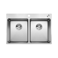 BLANCO ANDANO 340/340-IF/A stal polerowana, korek auto., InFino, PushControl