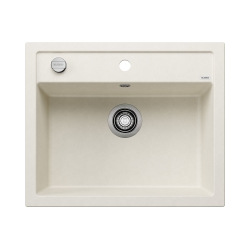 Zlewozmywak DALAGO 6 Silgranit delikatny biały korek auto.