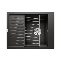 BLANCO ELON 45 S Silgranit czarny odwracalny, InFino, kratka ociekowa