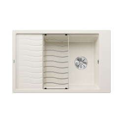 Zlewozmywak ELON XL 6 S Silgranit delikatny biały odwracalny, InFino, kratka ociekowa