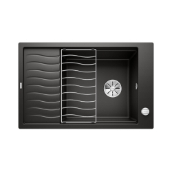 BLANCO ELON XL 6 S Silgranit czarny odwracalny, korek auto., InFino, kratka ociekowa
