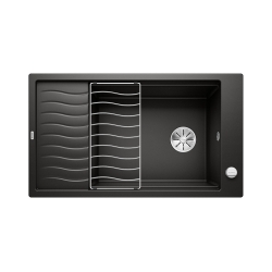 BLANCO ELON XL 8 S Silgranit czarny odwracalny, korek auto., InFino, kratka ociekowa