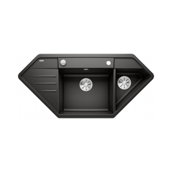 BLANCO LEXA 9 E Silgranit czarny narożny, korek auto., InFino
