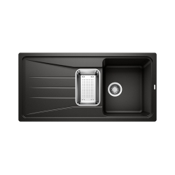 BLANCO SONA 6 S Silgranit czarny odwracalny, odsączarka stalowa