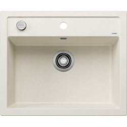 Zlewozmywak DALAGO 6 Silgranit delikatny biały korek auto.