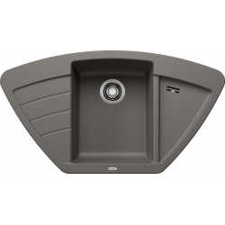 Zlewozmywak ZIA 9 E Silgranit wulkaniczny szary narożny