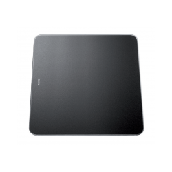 BLANCO Deska szklana czarna, 375x367, [ZENAR 45 S] - WYPRZEDAŻ