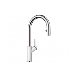 BLANCO CARENA-S Vario Silgranit-Look biały/chrom