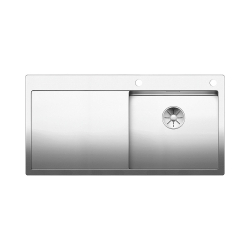 BLANCO CLARON 5 S-IF stal polerowana prawa, korek auto., InFino, PushControl