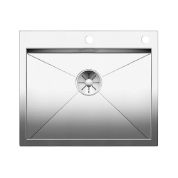 BLANCO ZEROX 550-IF/A stal polerowana, korek auto., InFino, PushControl