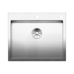 BLANCO CLARON 550-IF/A stal polerowana, korek auto., InFino, PushControl