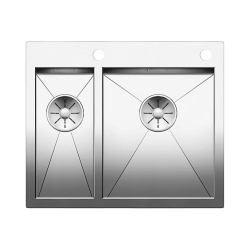 BLANCO ZEROX 340/180-IF/A stal polerowana prawa, korek auto., InFino, PushControl