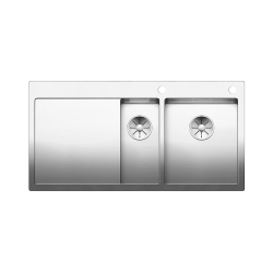 BLANCO CLARON 6 S-IF stal polerowana prawa, korek auto., InFino, PushControl