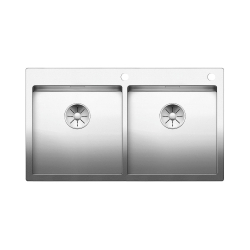 BLANCO CLARON 400/400-IF/A stal polerowana, korek auto., InFino, PushControl