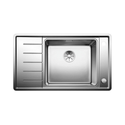 BLANCO ANDANO XL 6 S-IF Compact stal polerowana prawa, korek auto., InFino, odsączarka stalowa