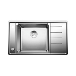 BLANCO ANDANO XL 6 S-IF Compact stal polerowana lewa, korek auto., InFino, odsączarka stalowa