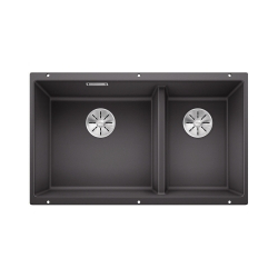 BLANCO SUBLINE 430/270-U Silgranit szarość skały lewa, InFino