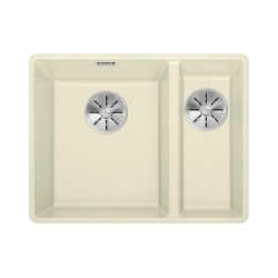 BLANCO SUBLINE 340/160-F Silgranit PuraDur Jaśmin lewa, InFino