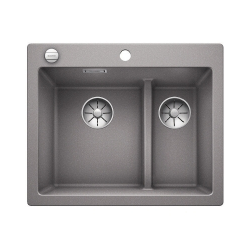 BLANCO PLEON 6 Split Silgranit alumetalik lewa, korek auto., InFino