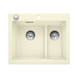 BLANCO PLEON 6 Split Silgranit PuraDur Jaśmin lewa, korek auto., InFino
