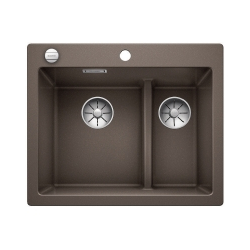 BLANCO PLEON 6 Split Silgranit kawowy lewa, korek auto., InFino