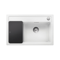 BLANCO ZENAR XL 6 S Compact Silgranit PuraDur Biały prawa, korek auto., InFino, deska szkło czarne