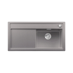 BLANCO ZENAR XL 6 S Silgranit alumetalik prawa, korek auto., InFino, deska jesionowa