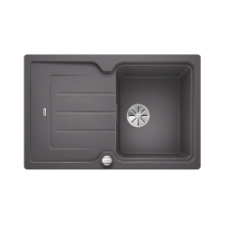 BLANCO CLASSIC NEO 45 S Silgranit PuraDur Szarość skały odwracalny, korek auto., InFino, deska tworzywo