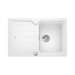 BLANCO CLASSIC NEO 45 S Silgranit PuraDur Biały odwracalny, korek auto., InFino, deska tworzywo