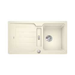 BLANCO CLASSIC NEO 5 S Silgranit PuraDur Jaśmin odwracalny, korek auto., InFino, deska tworzywo
