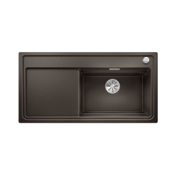 BLANCO ZENAR XL 6 S-F SteamerPlus Silgranit kawowy prawa, korek auto., InFino, deska jesionowa, GN1/2, GN1/3