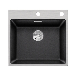 BLANCO SUBLINE 500-IF/A SteelFrame Silgranit antracyt, korek auto., InFino