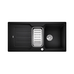 BLANCO CLASSIC NEO 6 S Silgranit PuraDur Antracyt odwracalny, korek auto., InFino, deska tworzywo, odsączaraka stalowa