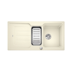 BLANCO CLASSIC NEO 6 S Silgranit PuraDur Jaśmin odwracalny, korek auto., InFino, deska tworzywo, odsączaraka stalowa