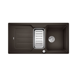 BLANCO CLASSIC NEO 6 S Silgranit PuraDur Kawowy odwracalny, korek auto., InFino, deska tworzywo, odsączaraka stalowa