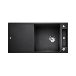 BLANCO AXIA III XL 6 S Silgranit antracyt odwracalny, korek auto., InFino, deska jesionowa