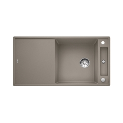 BLANCO AXIA III XL 6 S Silgranit tartufo odwracalny, korek auto., InFino, deska jesionowa