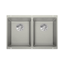 BLANCO SUBLINE 350/350-U Silgranit PuraDur Perłowoszary, InFino