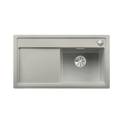BLANCO ZENAR 5 S Silgranit PuraDur Perłowoszary prawa, korek auto., InFino