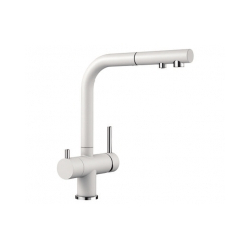 BLANCO FONTAS-S II Silgranit-Look biały z wyciąganą wylewką