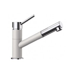 BLANCO KANO-S Silgranit-Look biały/chrom