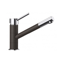 BLANCO KANO Silgranit-Look kawowy/chrom