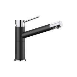 BLANCO ALTA Compact Silgranit-Look czarny/chrom