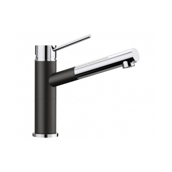 BLANCO ALTA-S Compact Silgranit-Look czarny/chrom