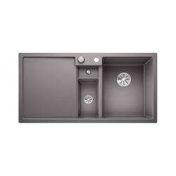BLANCO COLLECTIS 6 S Silgranit alumetalik prawa, korek auto., InFino, wkład z pokrywką