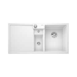 BLANCO COLLECTIS 6 S Silgranit biały prawa, korek auto., InFino, wkład z pokrywką