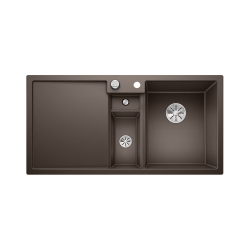 BLANCO COLLECTIS 6 S Silgranit kawowy prawa, korek auto., InFino, wkład z pokrywką