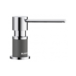 BLANCO LATO - dozownik Silgranit-Look szarość skały/chrom