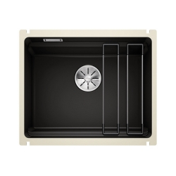 BLANCO ETAGON 500-U Ceramika PuraPlus czarny, InFino, szyny